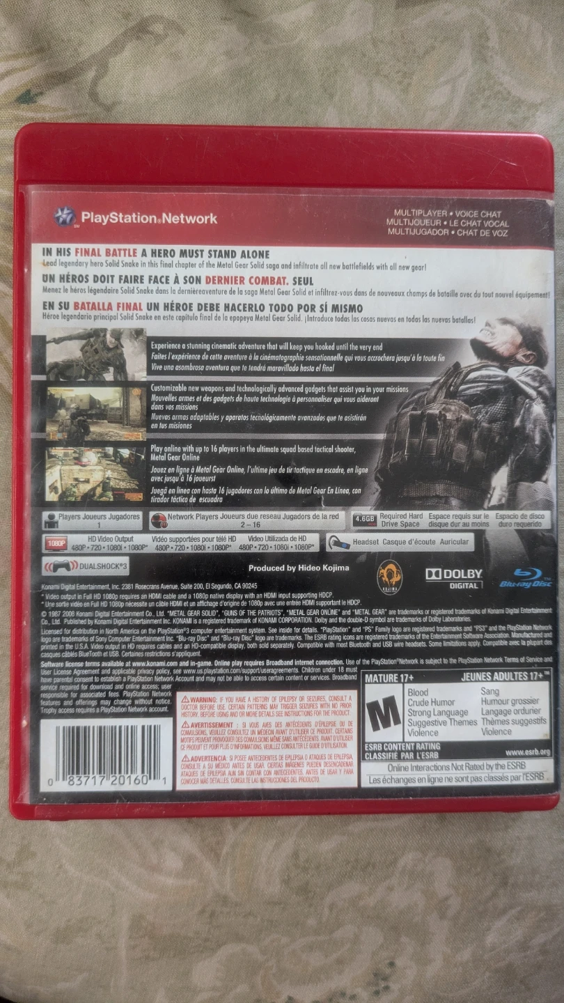 Metal Gear Solid 4: Guns of the Patriots PS3 Greatest Hits - photo 2