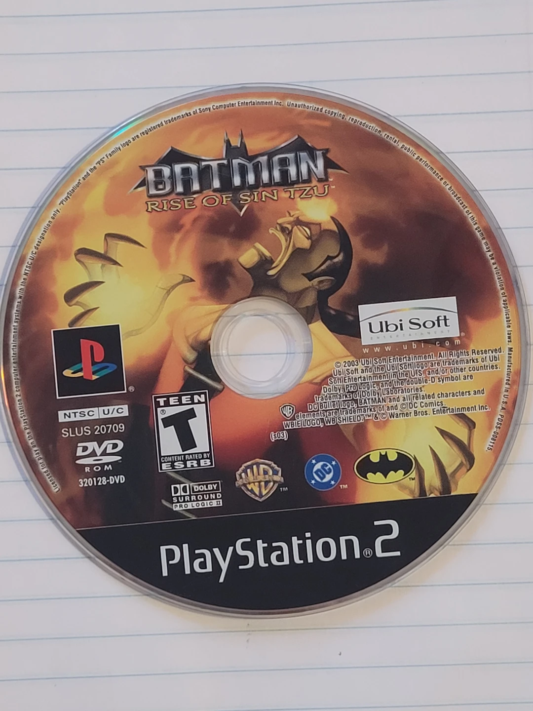 Batman: Rise of Sin Tzu PlayStation 2 DVD Game