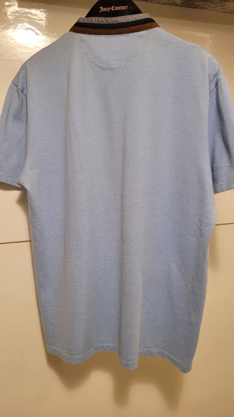 Zara Blue Henley Polo Shirt - Size M/L - photo 4