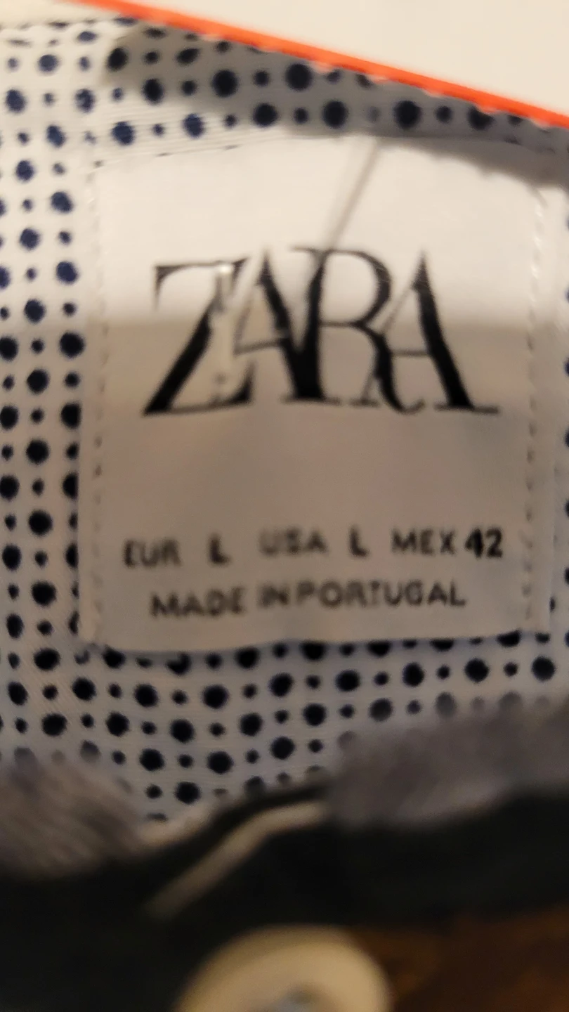 Zara Blue Henley Polo Shirt - Size M/L - photo 5
