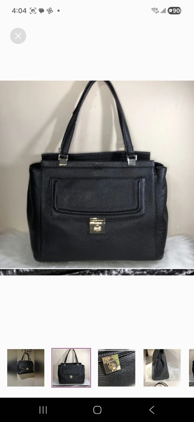 Black  leather  Kate Spade shoulder bag