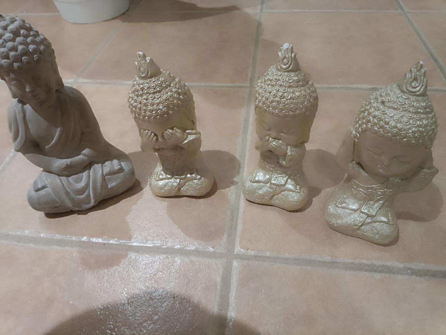 Set of 4 Buddha Figurines