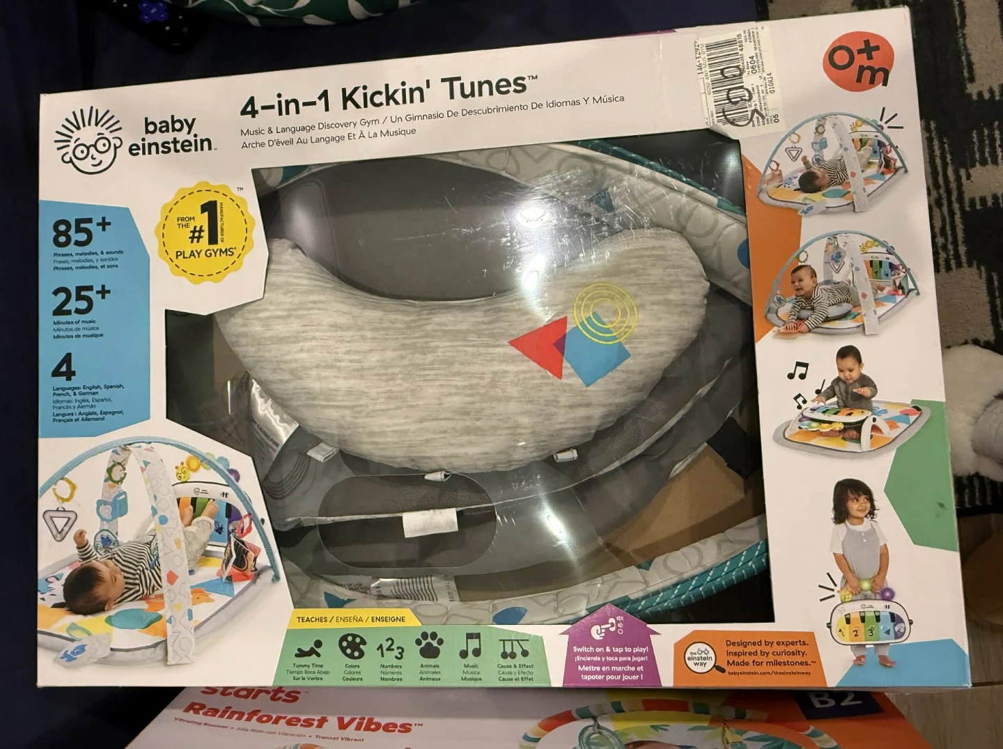 BNIB-Baby Einstein 4-in-1 Kickin' Tunes Music Discovery Gym