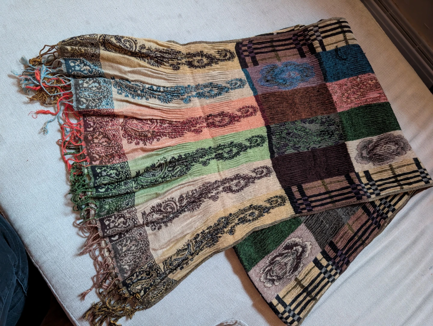 Patchwork Paisley Scarf