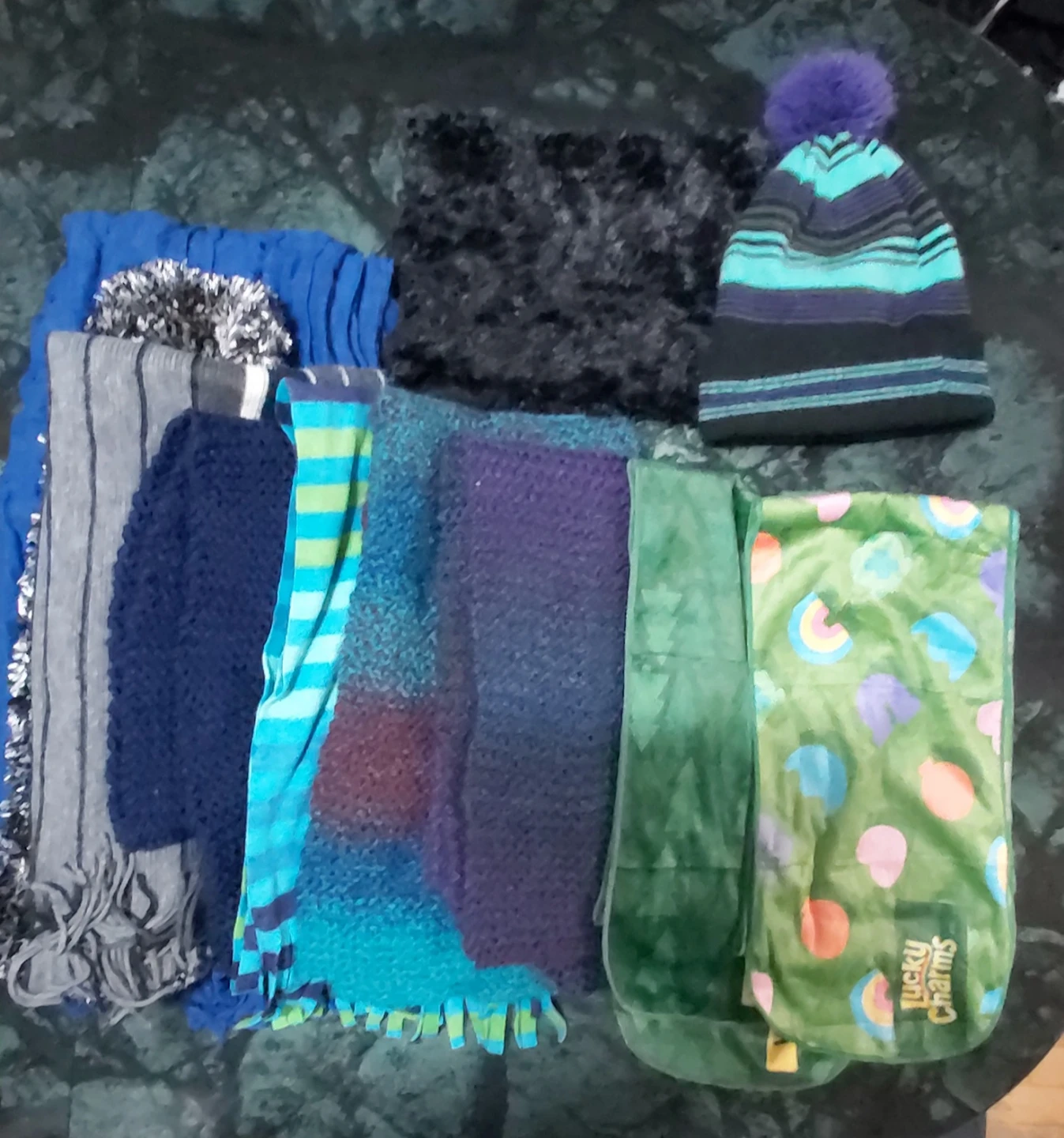 Winter Accessories Bundle: Hat, Scarves, and Gloves