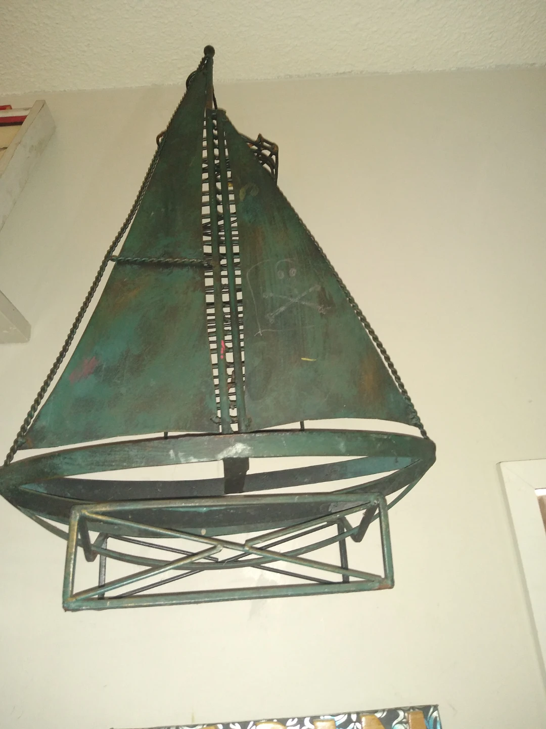 Decorative vintage metal ship - photo 2