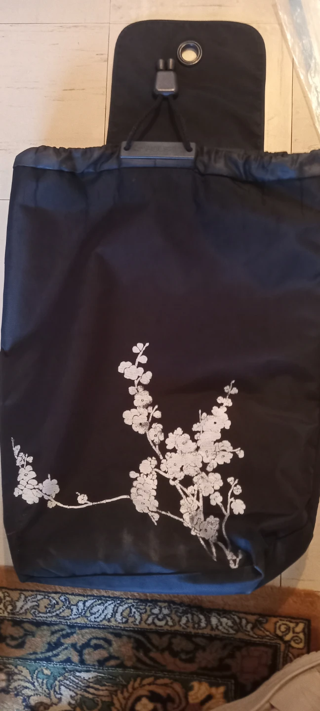 Rolser Shopping Cart Bag with Floral Design