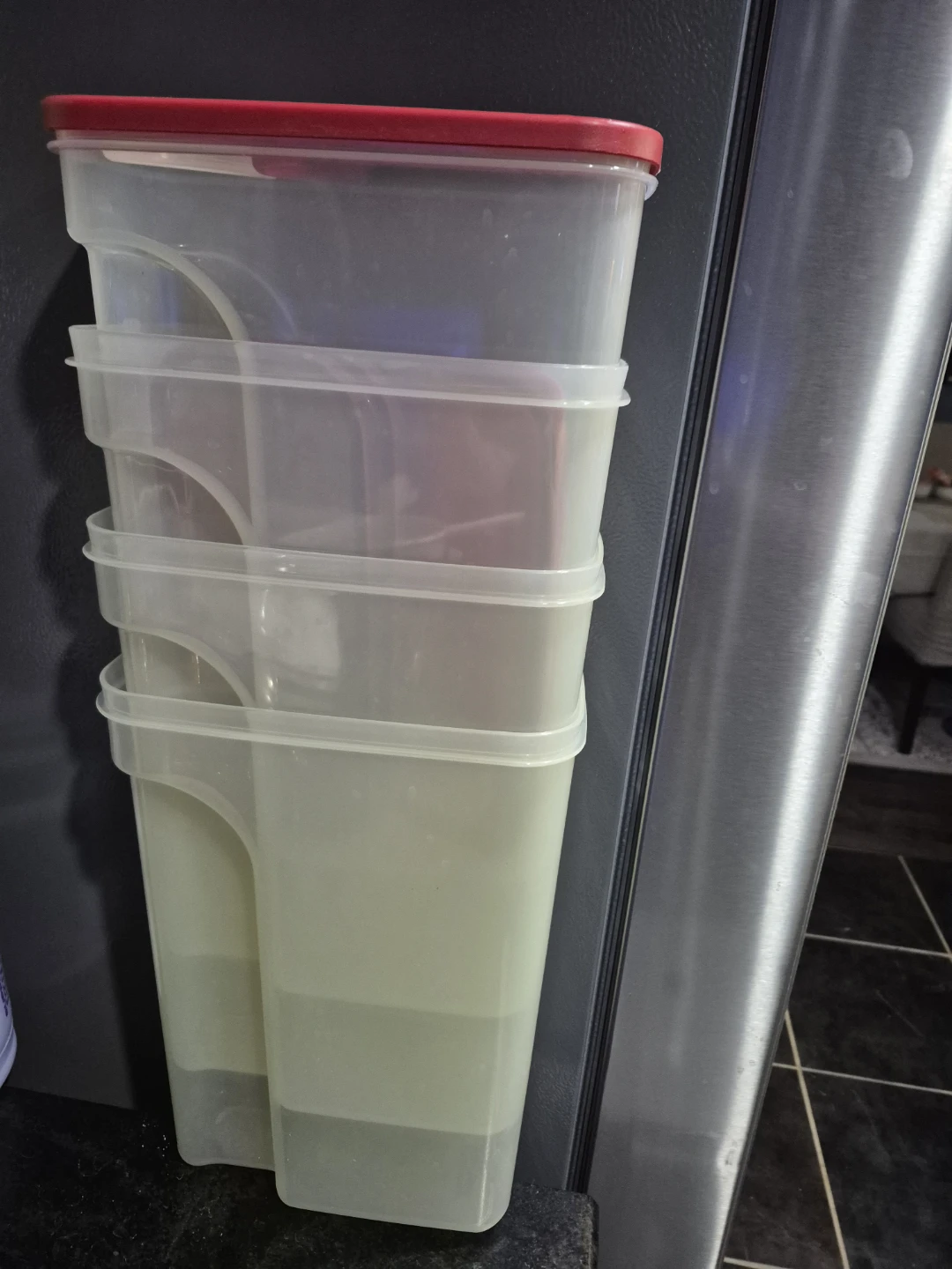 Stackable Food Storage Containers (Set of 4)