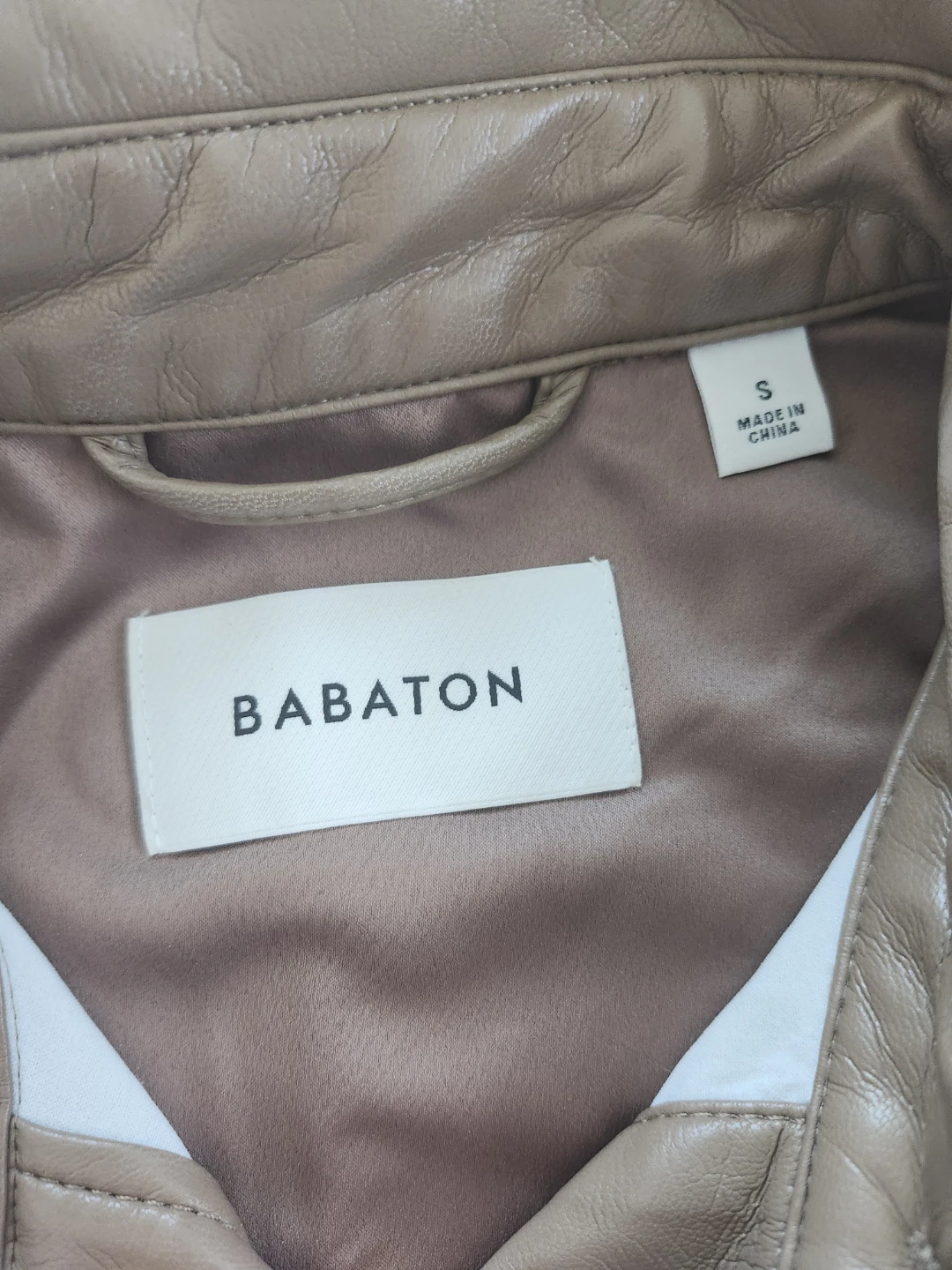 BABATON Leather Shirt - Size S - photo 2