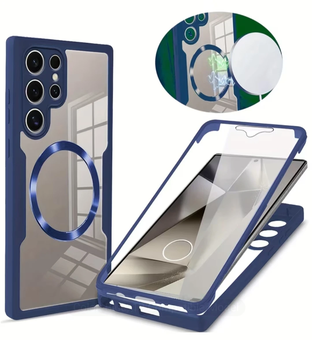 Cover for Samsung Galaxy S24 Ultra - Full Body Protection. Blue - photo 2
