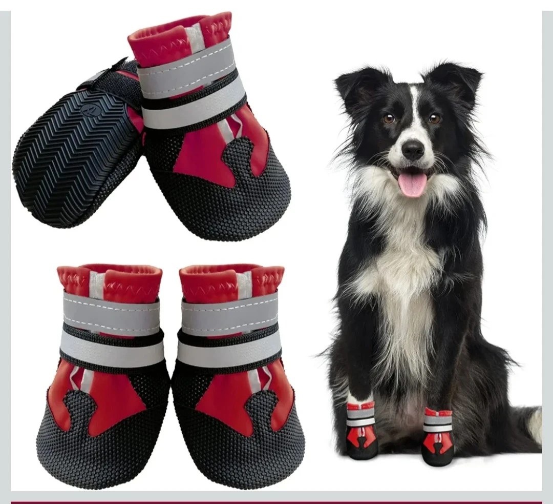 Dog Boots, Waterproof Anti-Slip Dog Shoes with Reflective .... - photo 5