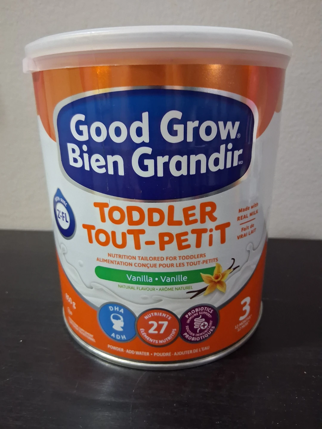 Good Grow Bien Grandir Toddler Vanilla Formula 850g