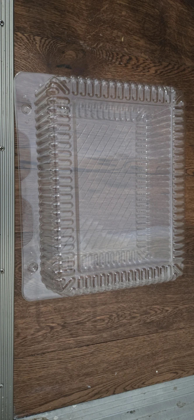 Clear Plastic Rectangular Food Container - photo 2