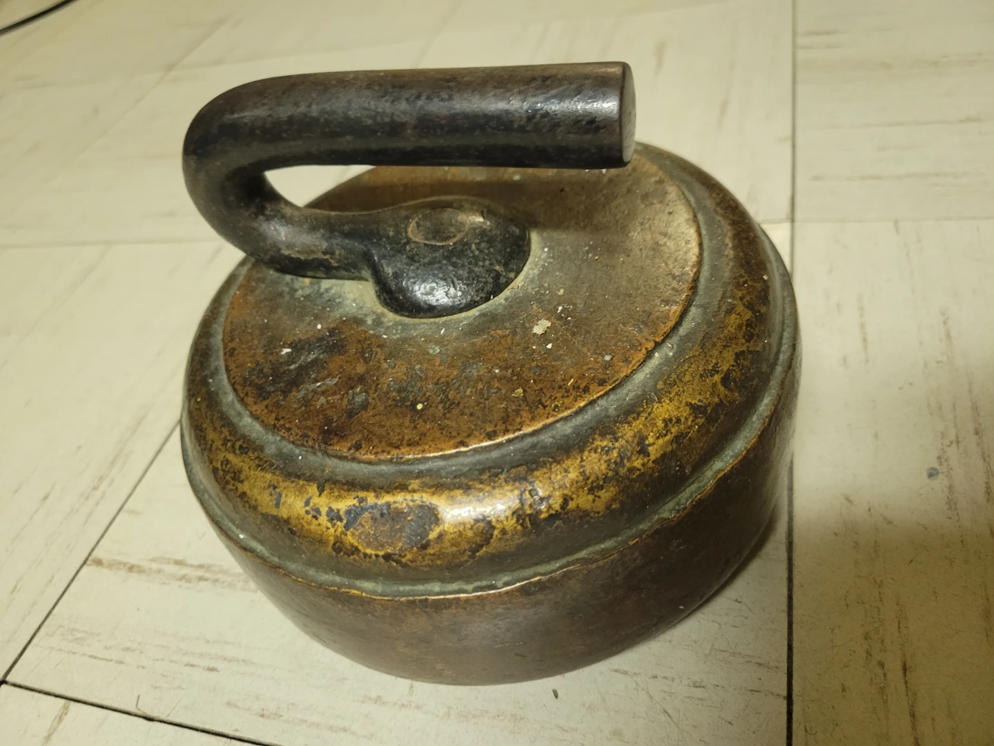 Vintage Iron & Brass Clothes Press Iron