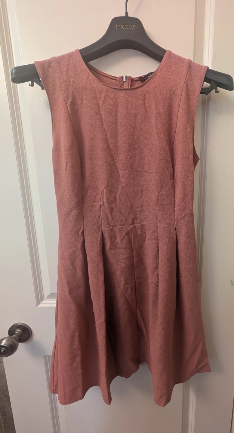 Salmon Pink Polyester Blend dress - photo 4