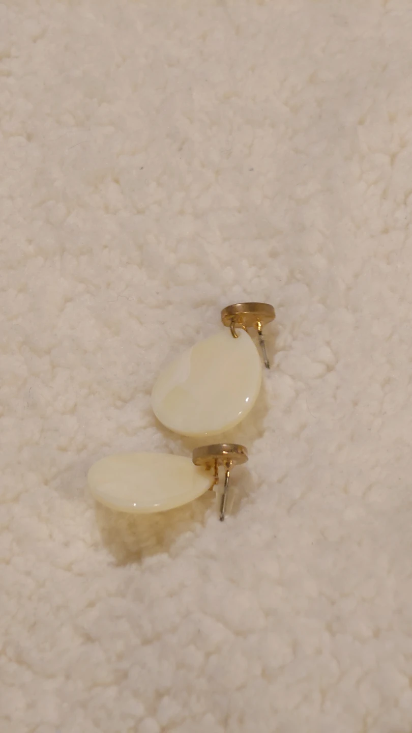 [Niko and... ] Minimalist Ivory Teardrop Stud Earrings - photo 5