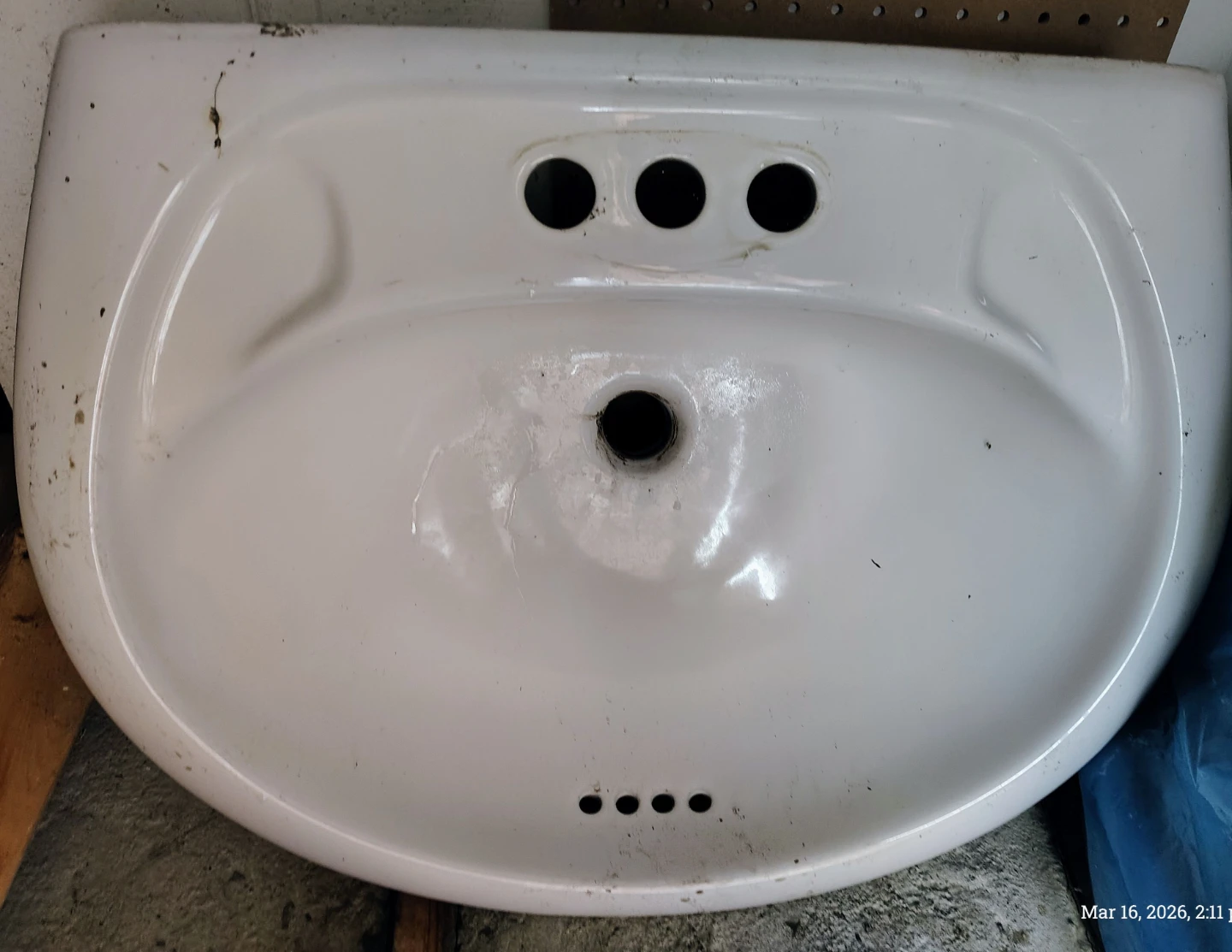 White Pedestal Sink