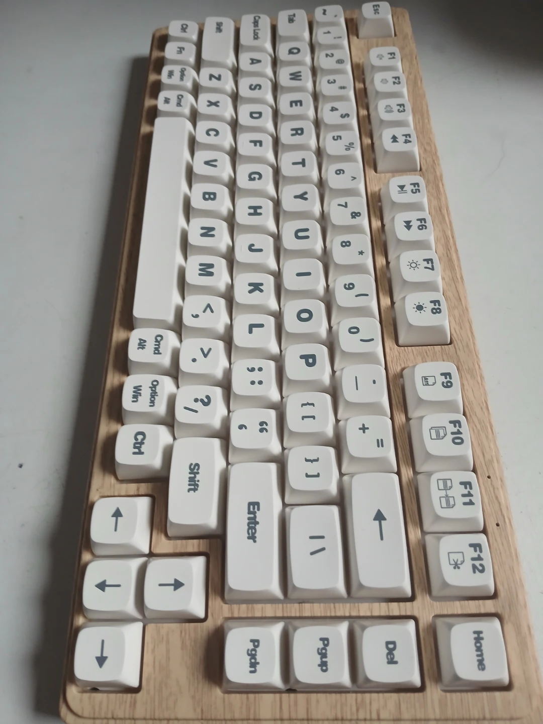 iJoy Wireless Keyboard with Wood Grain Finish