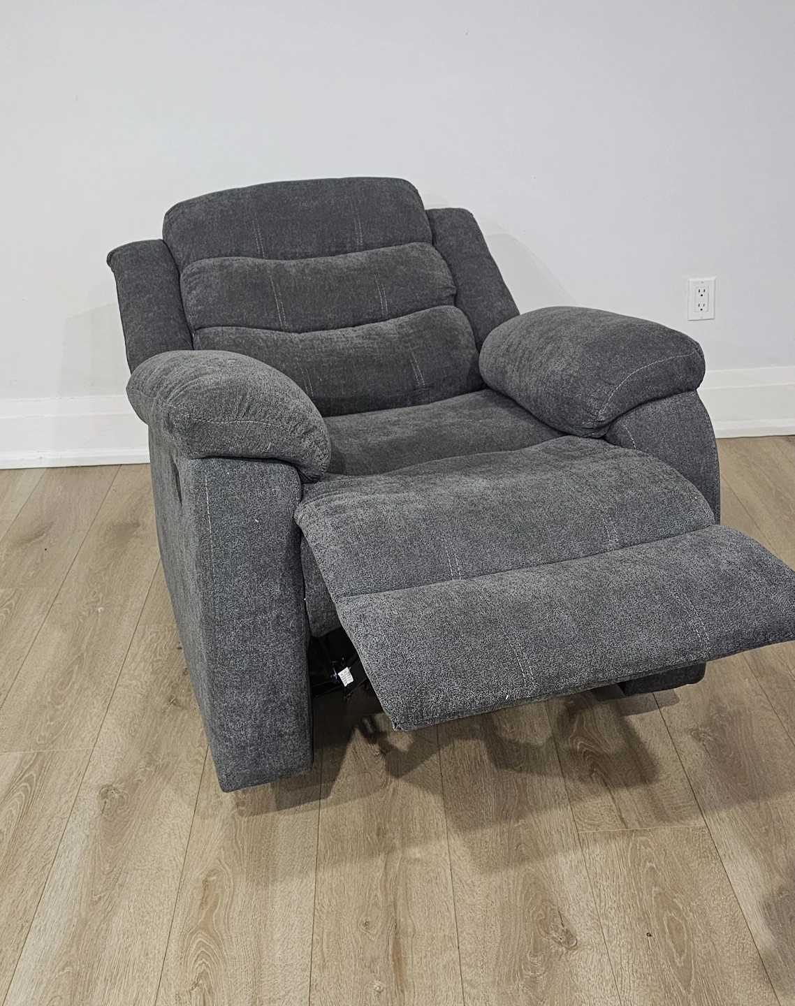 Grey Fabric Recliner Chair - photo 2