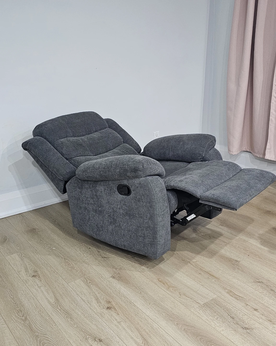Grey Fabric Recliner Chair - photo 3