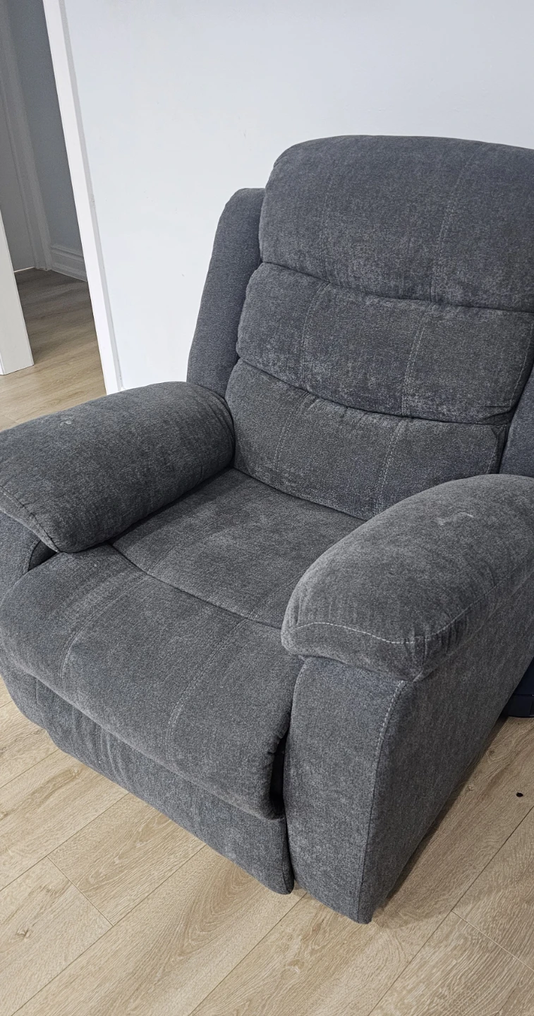 Grey Fabric Recliner Chair - photo 4