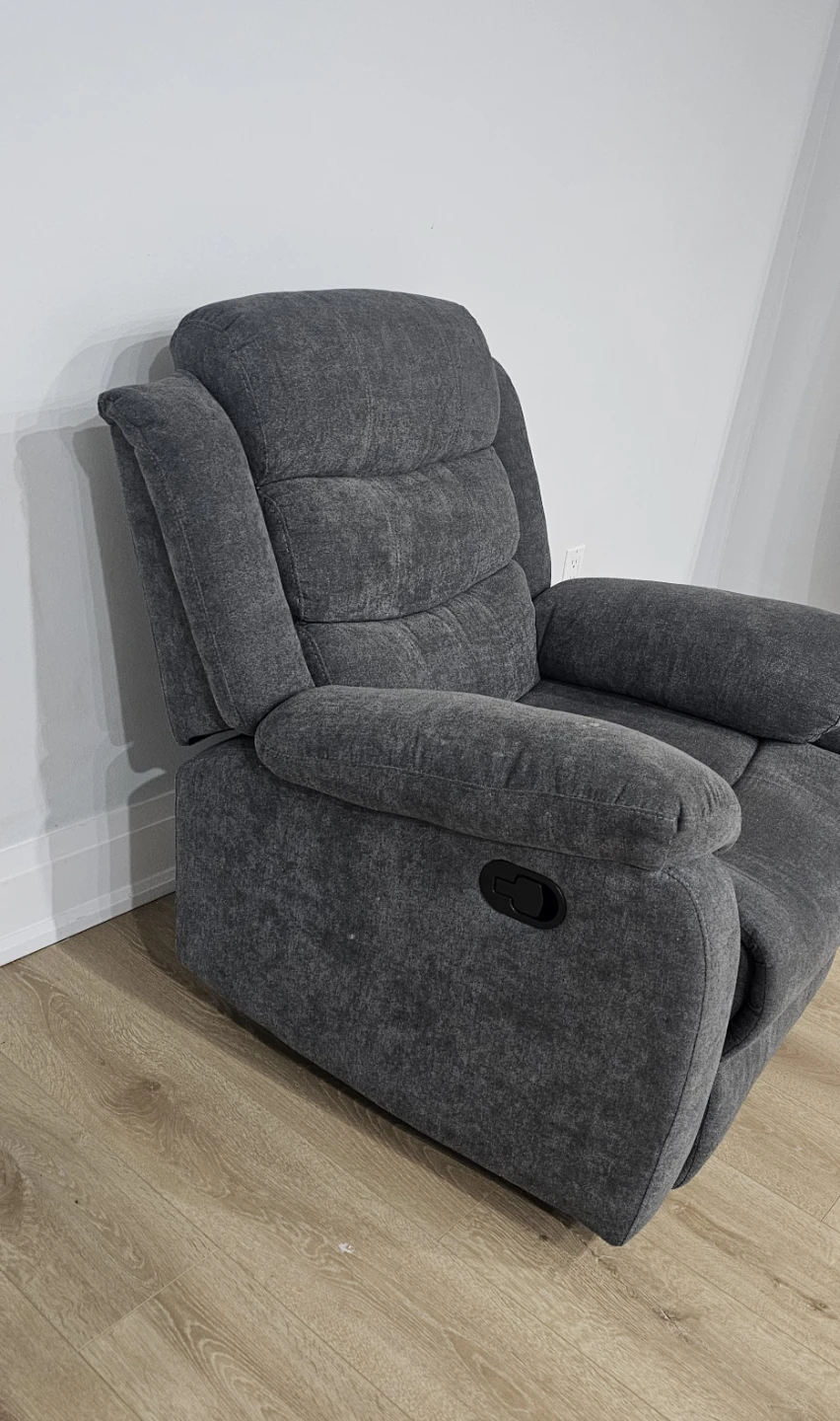 Grey Fabric Recliner Chair - photo 5