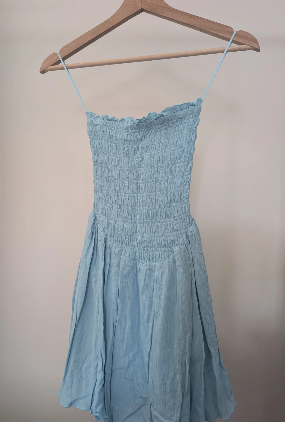 GARAGE Blue Smocked Sundress TP/XS