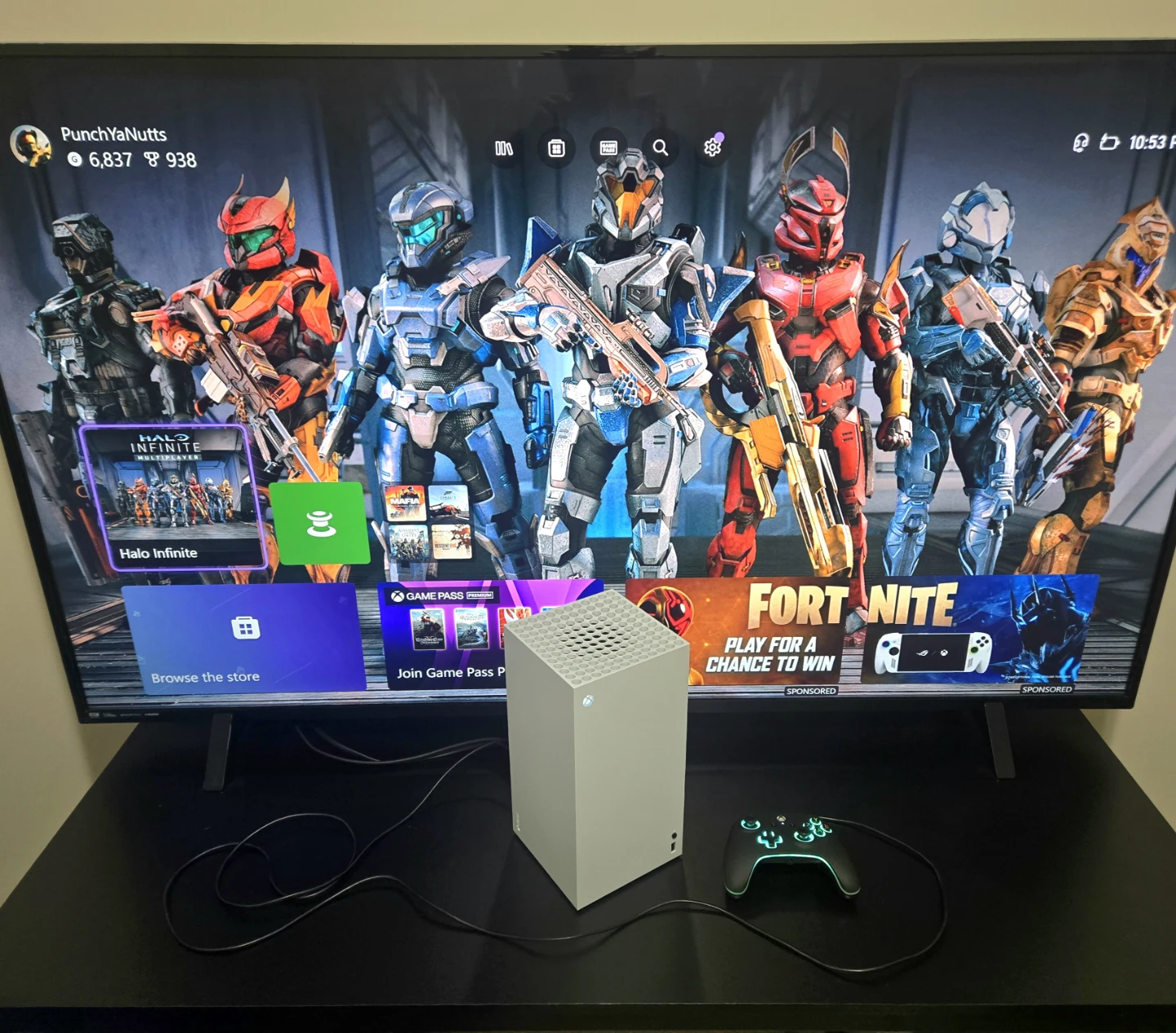 Xbox Series X Digital Edition + Wired   PowerA Controller – LED