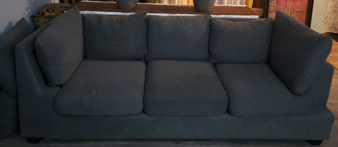 Dark Grey Fabric Sofa