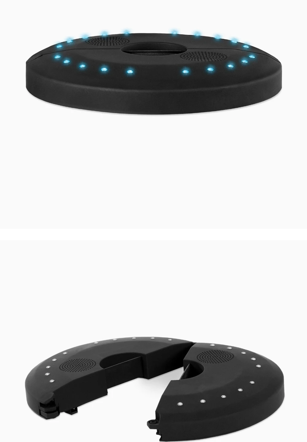 Black Bluetooth Outdoor Umbrella Speaker Light - photo 2