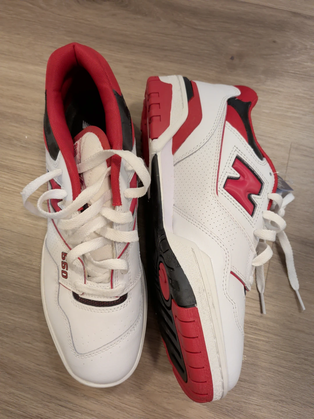 New Balance 550 Sneakers White Red - photo 2