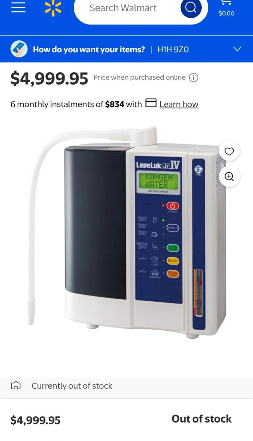 Enagic LeveLuk JRIV Kangen Water Machine