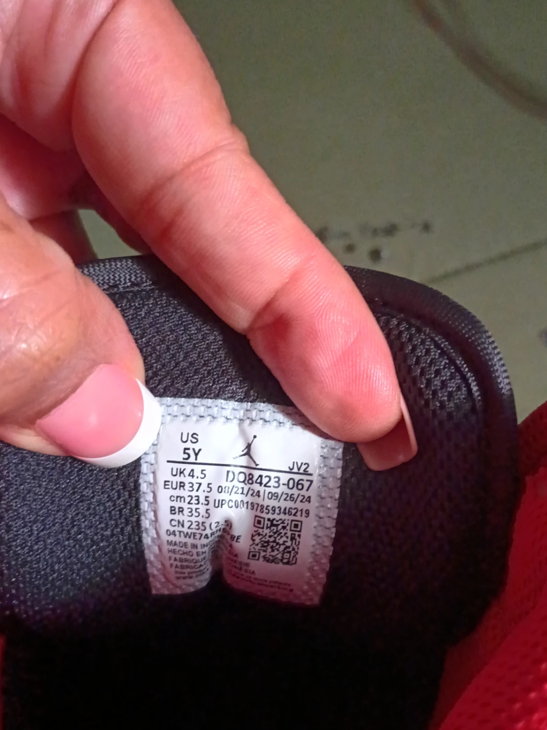 Air Jordan 1 Mid (Toddler) Black Red White - photo 2