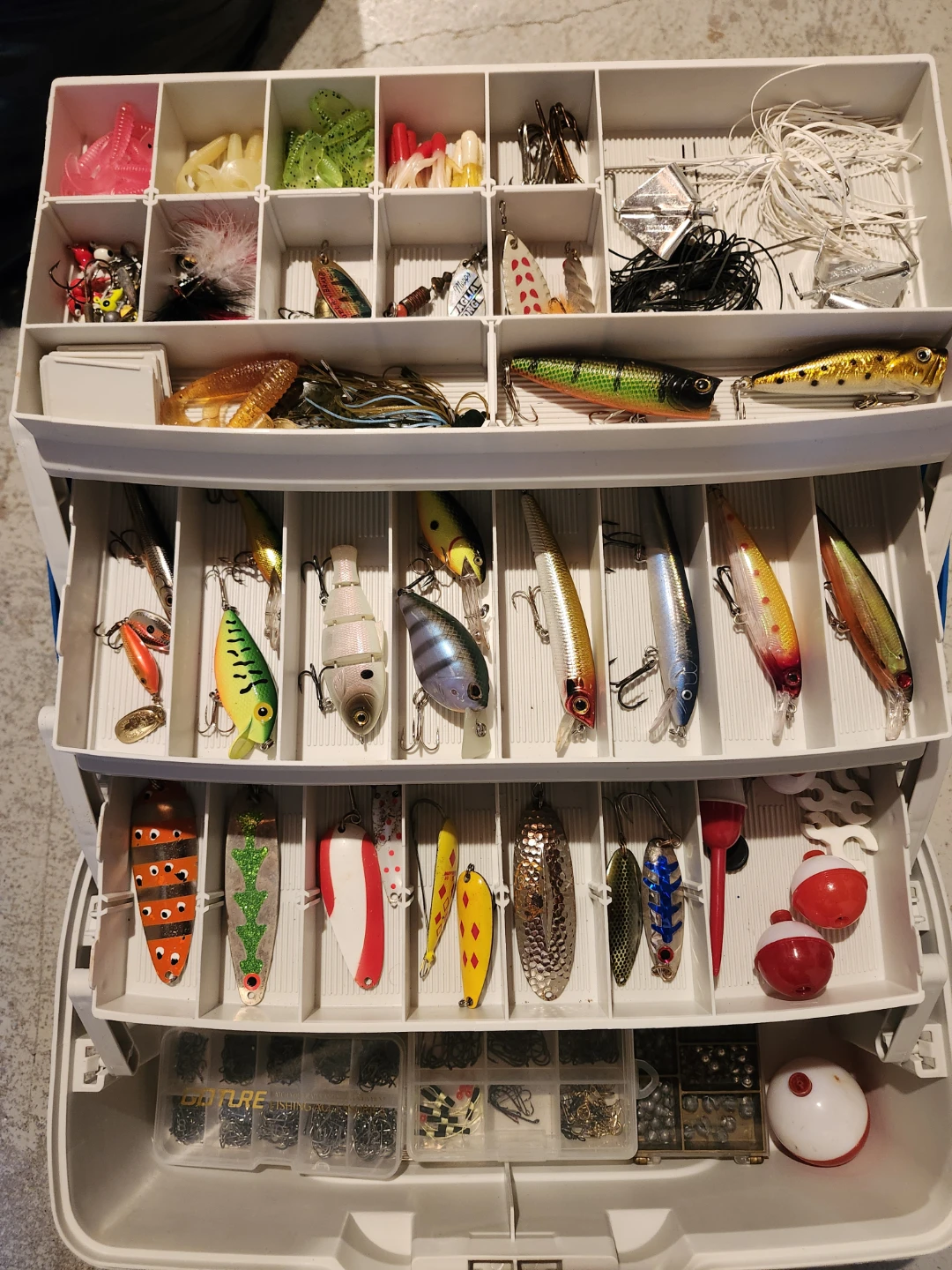 Tackle box (plano) with lures and tackle