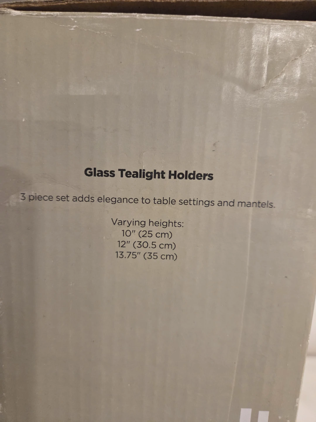 Homestuff Glass Tealight Holders - Set of 3 - photo 2