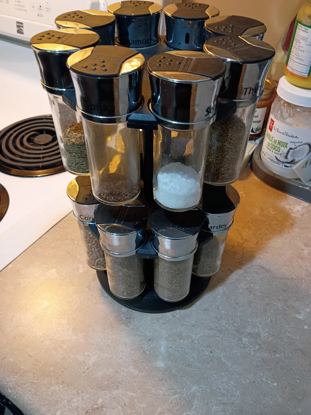 12-Jar Countertop Spice Rack