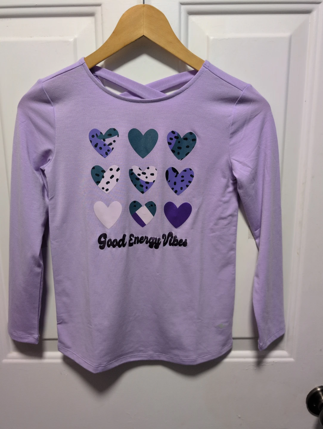 Athletic Works Girls M/M (7-8) Purple Long Sleeve