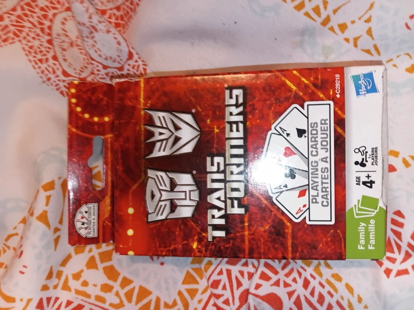 Transformers Playing Cards