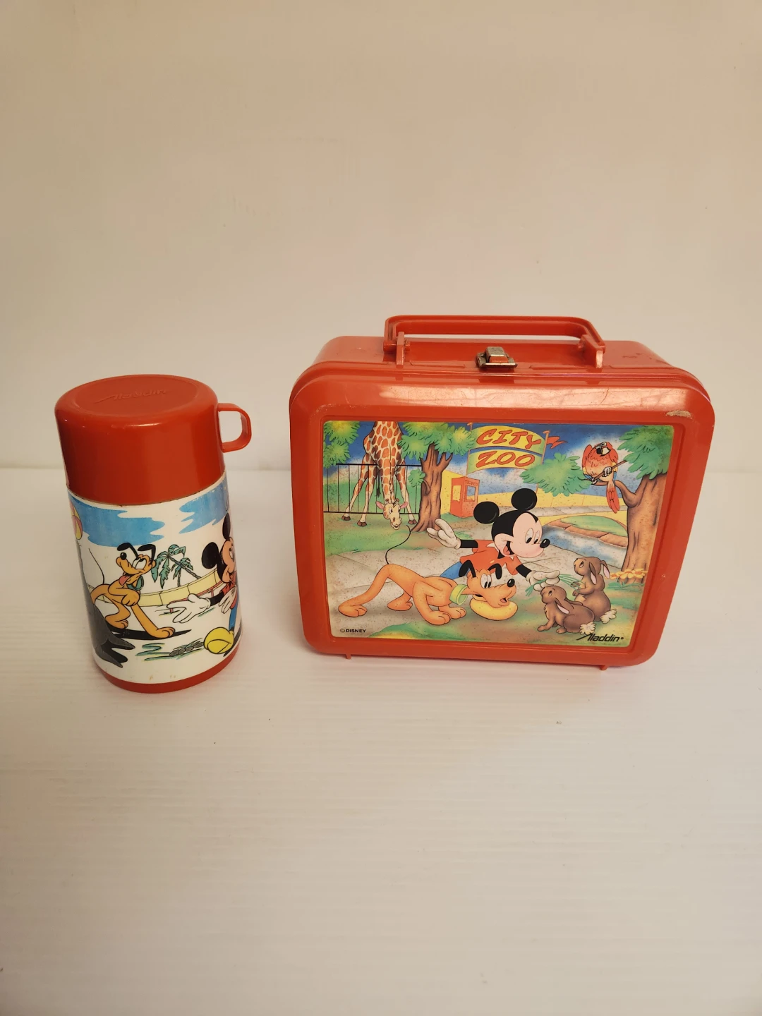Aladdin Disney Mickey Mouse & Friends Lunch Box and Thermos
