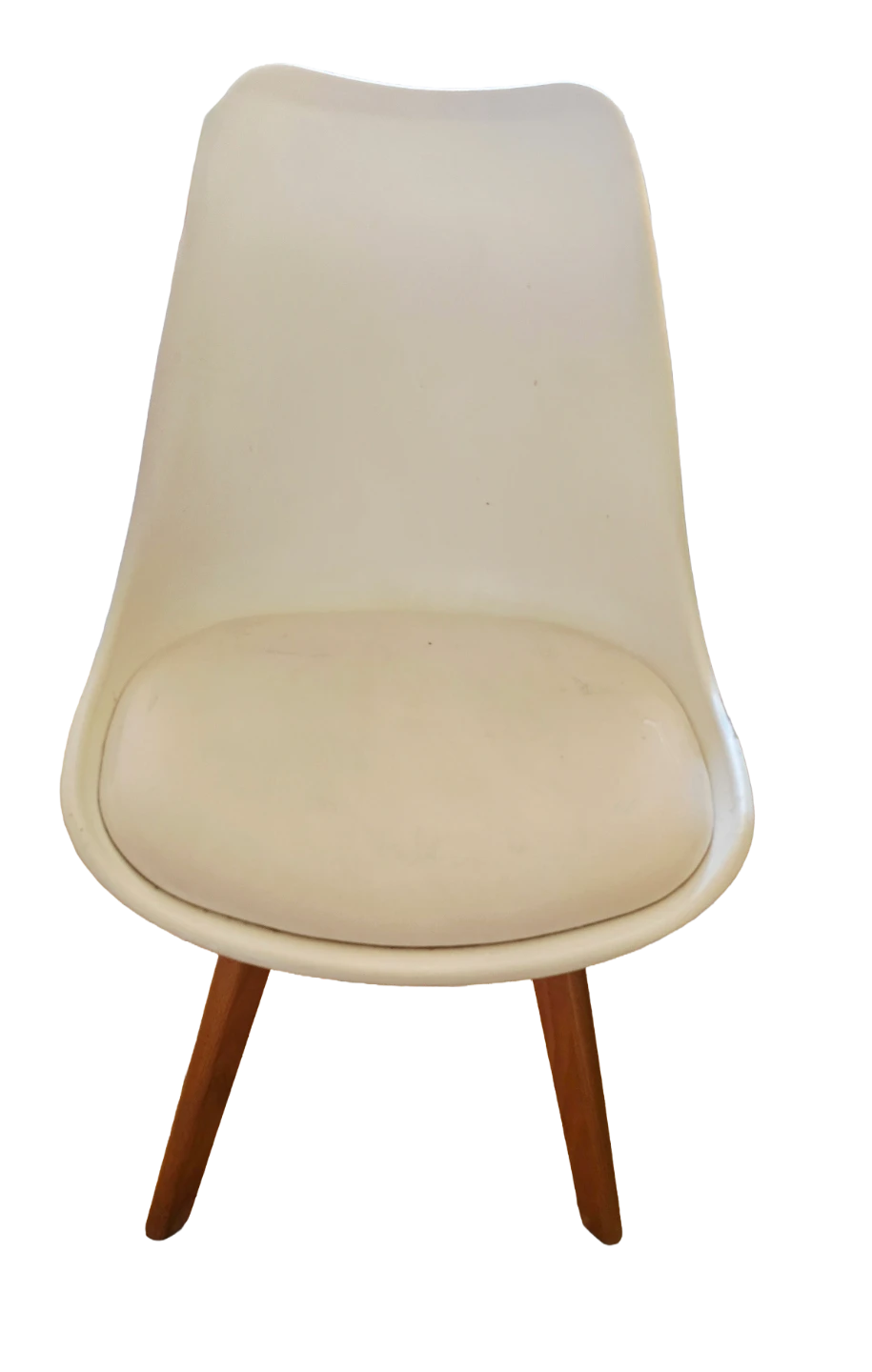 White Mid-Century Modern Dining Chair