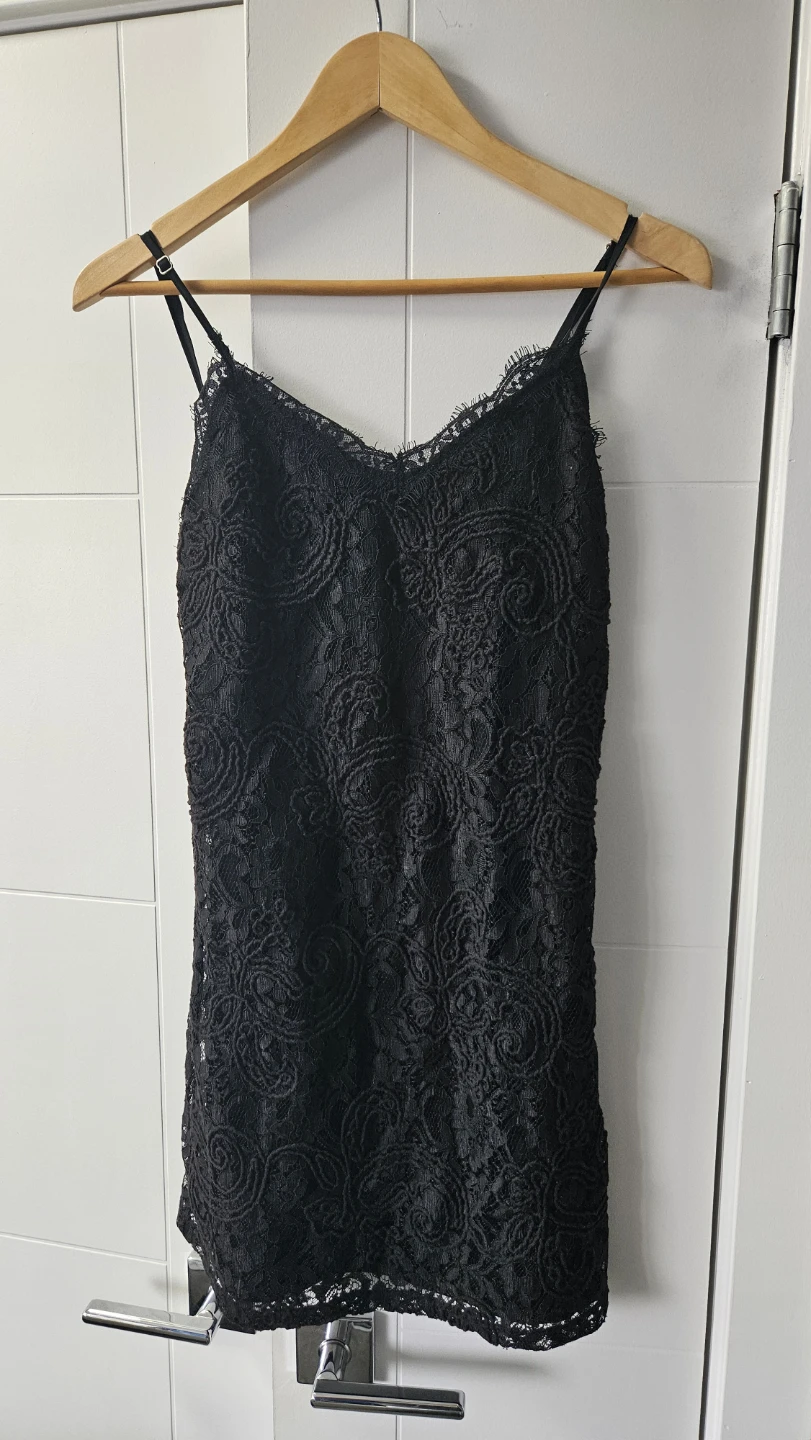 Black Lace Slip Dress