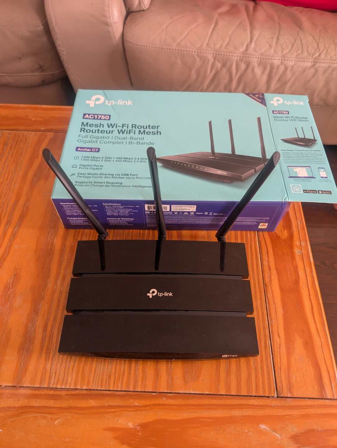 TP-Link AC1750 Mesh Wi-Fi Router Archer C7 - photo 2