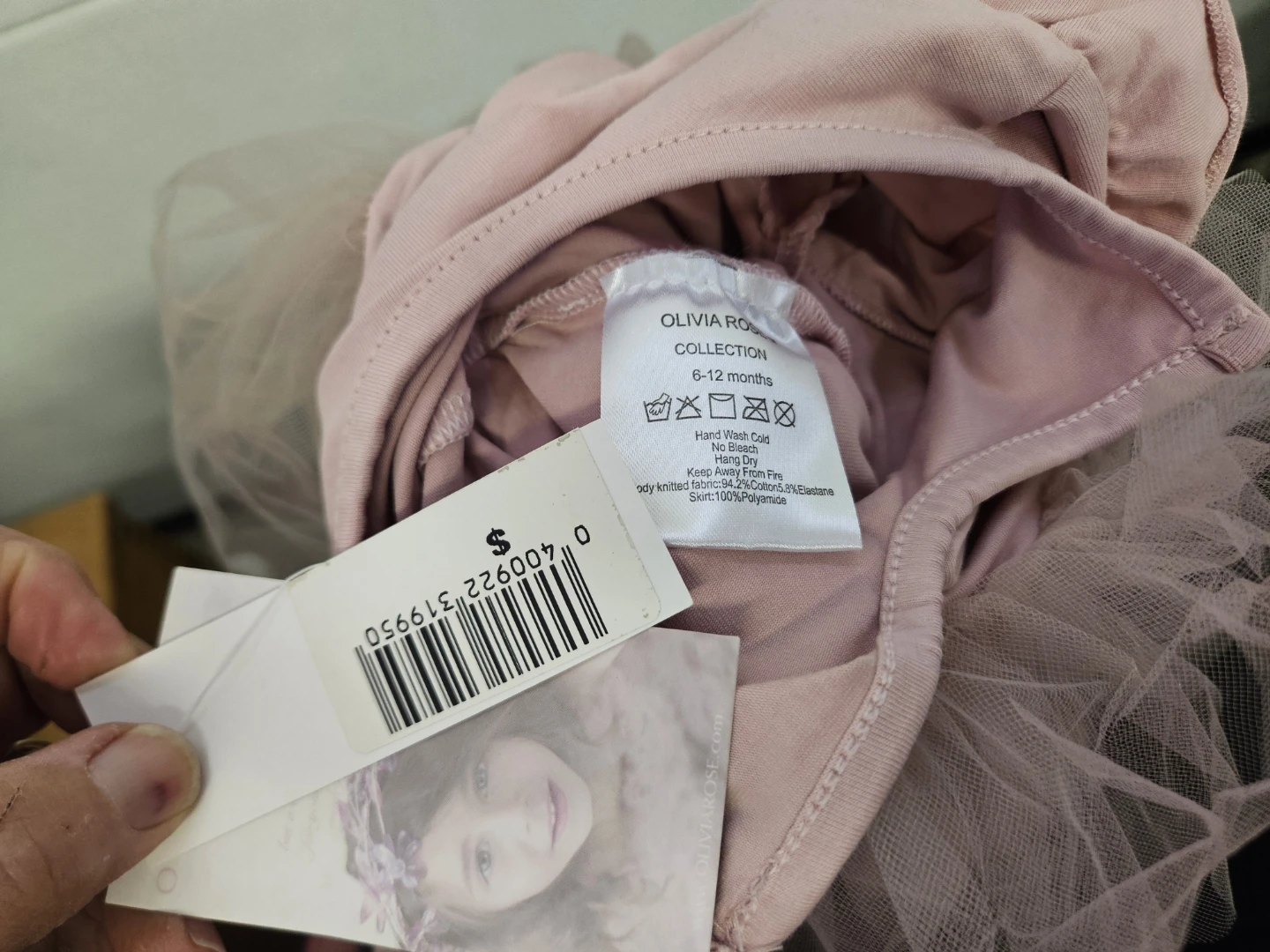 Olivia Rose Baby Tutu Bodysuit - 6-12 Months - photo 3