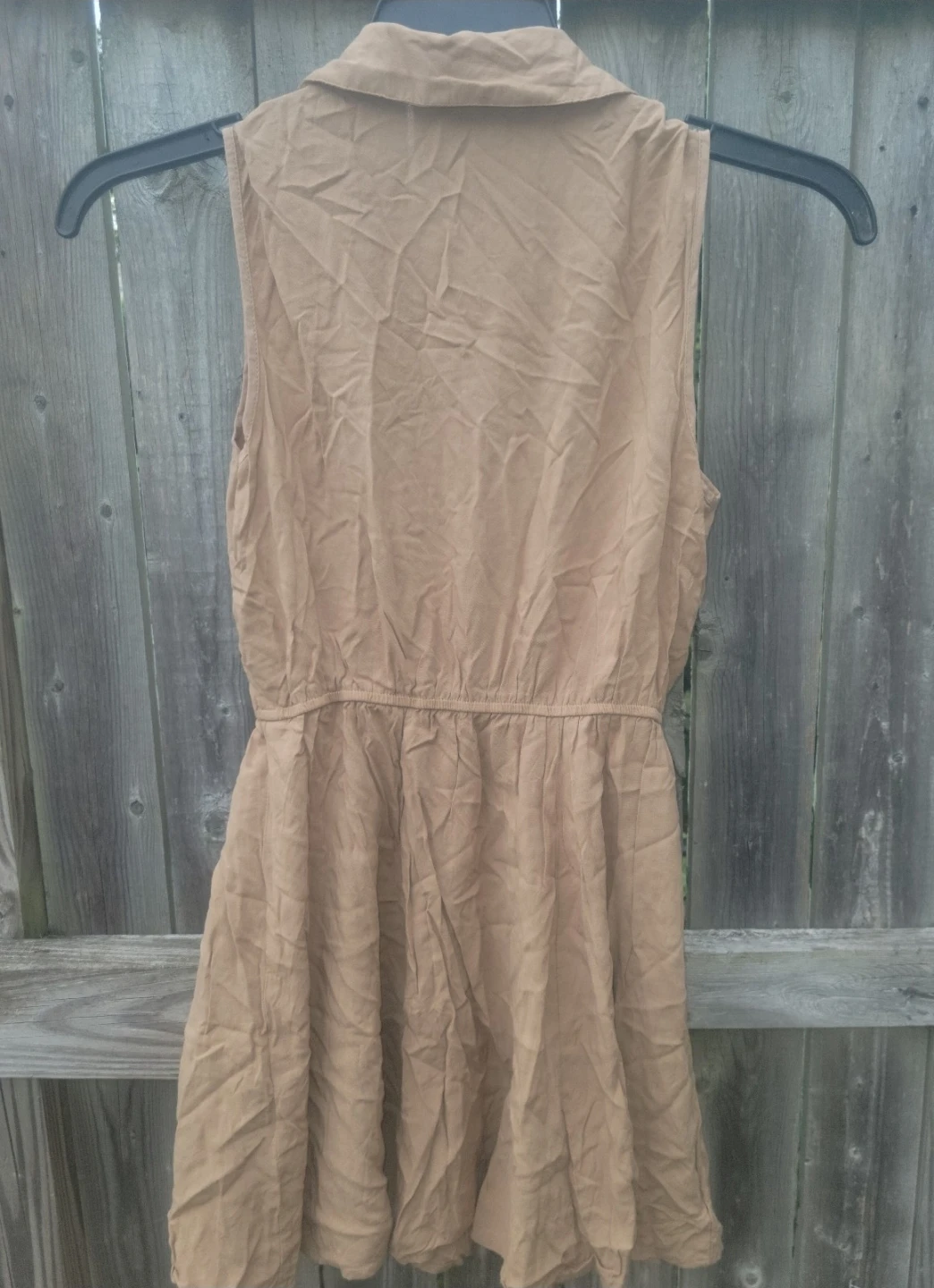 Forever 21 Tan Button Up Shirt Dress - photo 3