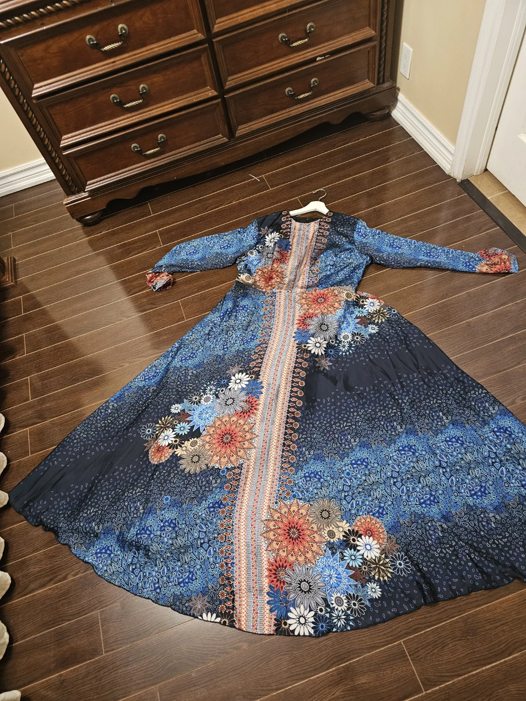 Maxi Dress with Floral Print - photo 2