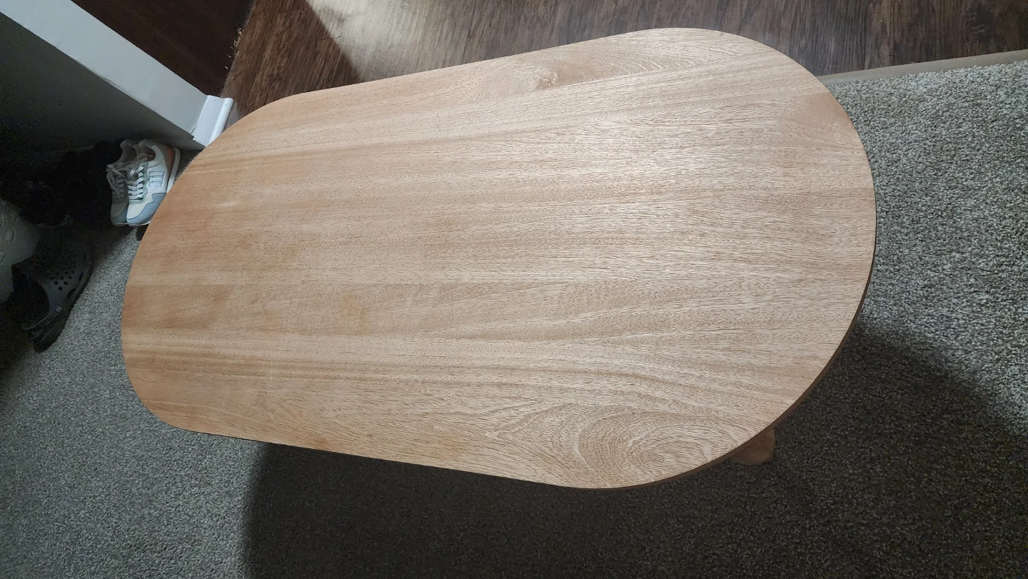 Wooden Oval Coffee Table