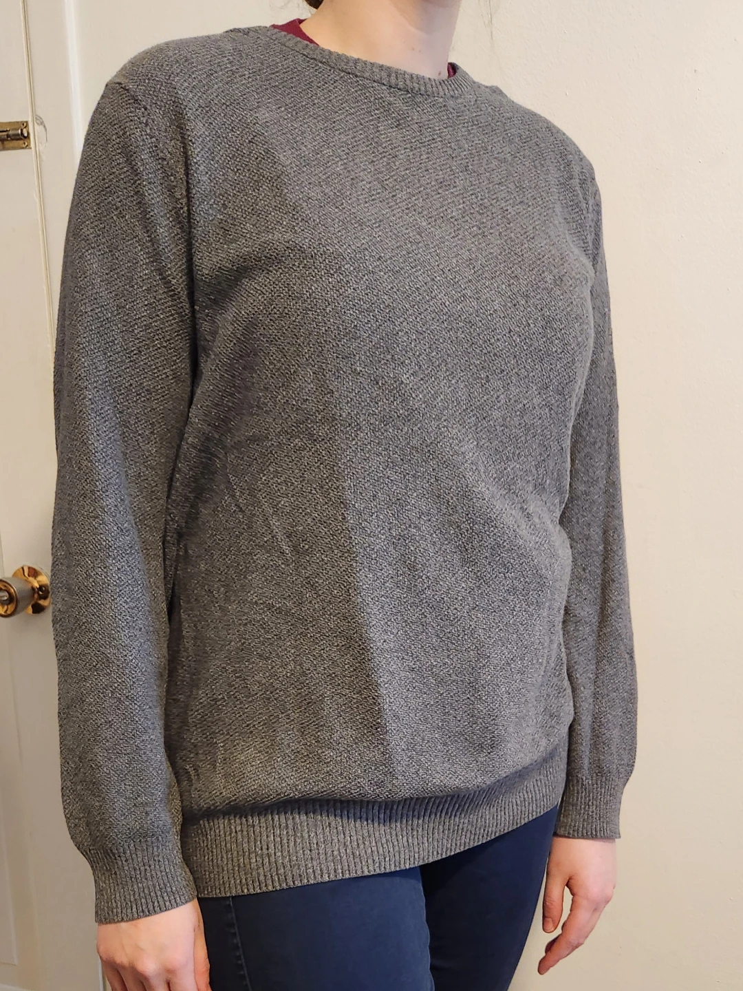 Vintage Levi Crewneck Gray Sweater Size L