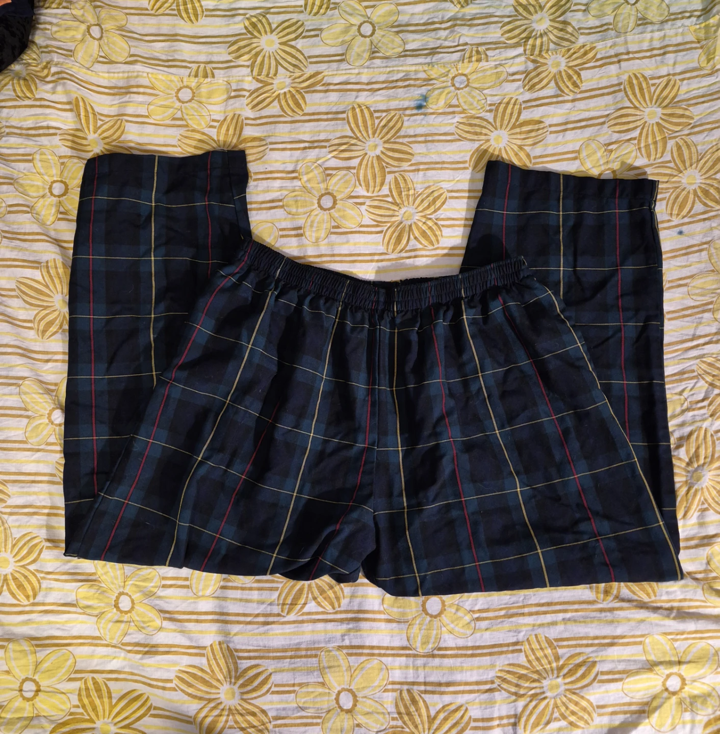 Black plaid Spectrum pants