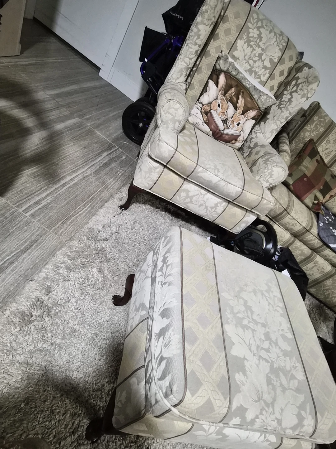 Arm Chair & Ottoman