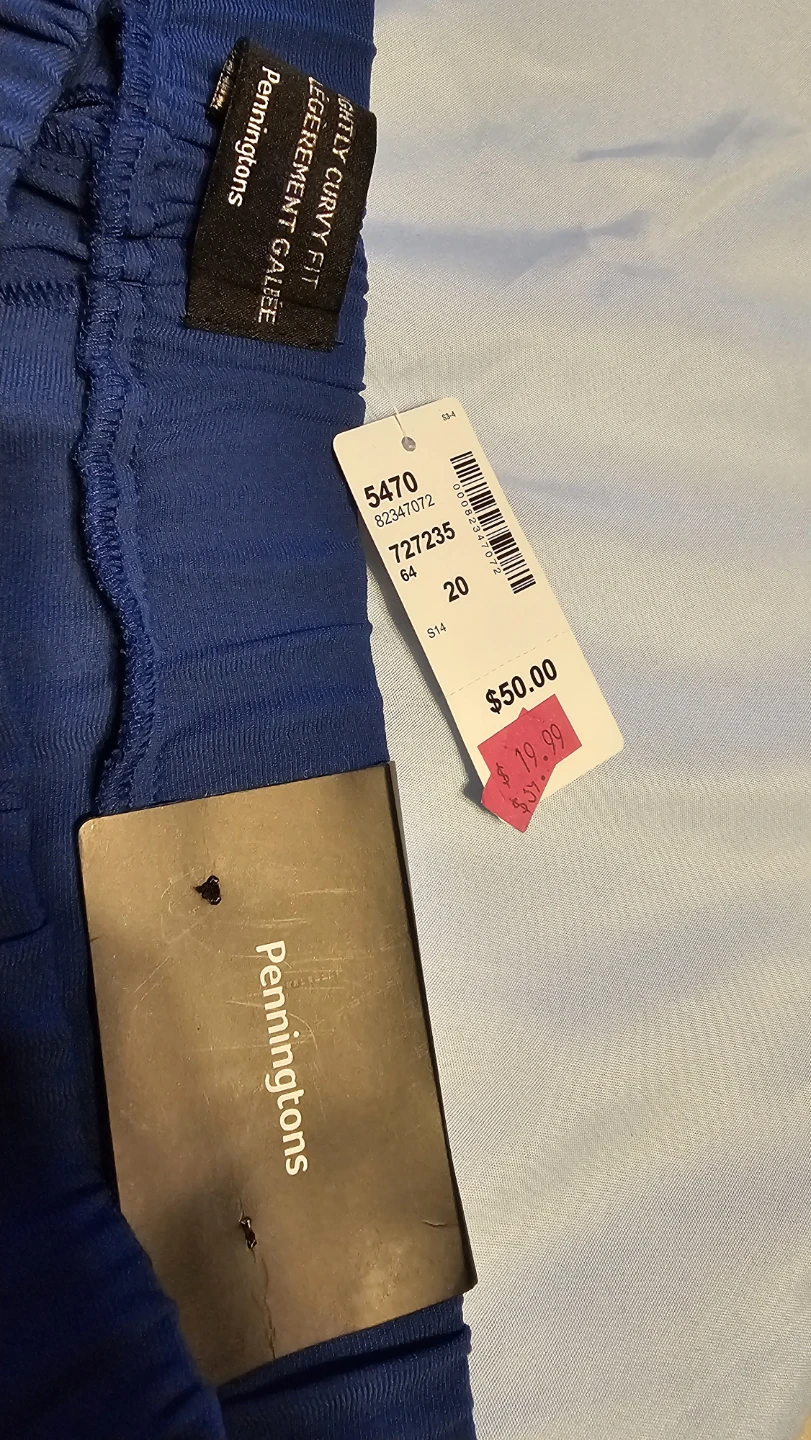 Penningtons Blue Curvy Fit Pants Size 20 - photo 2